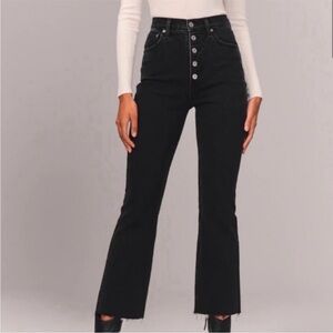 Abercrombie & Fitch High Rise Black Jean